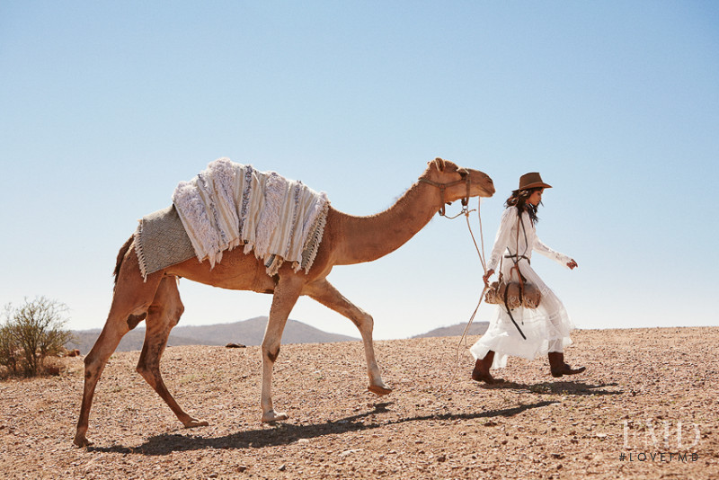 Shanina Shaik featured in  the Spell and the gypsy collective advertisement for Summer 2016