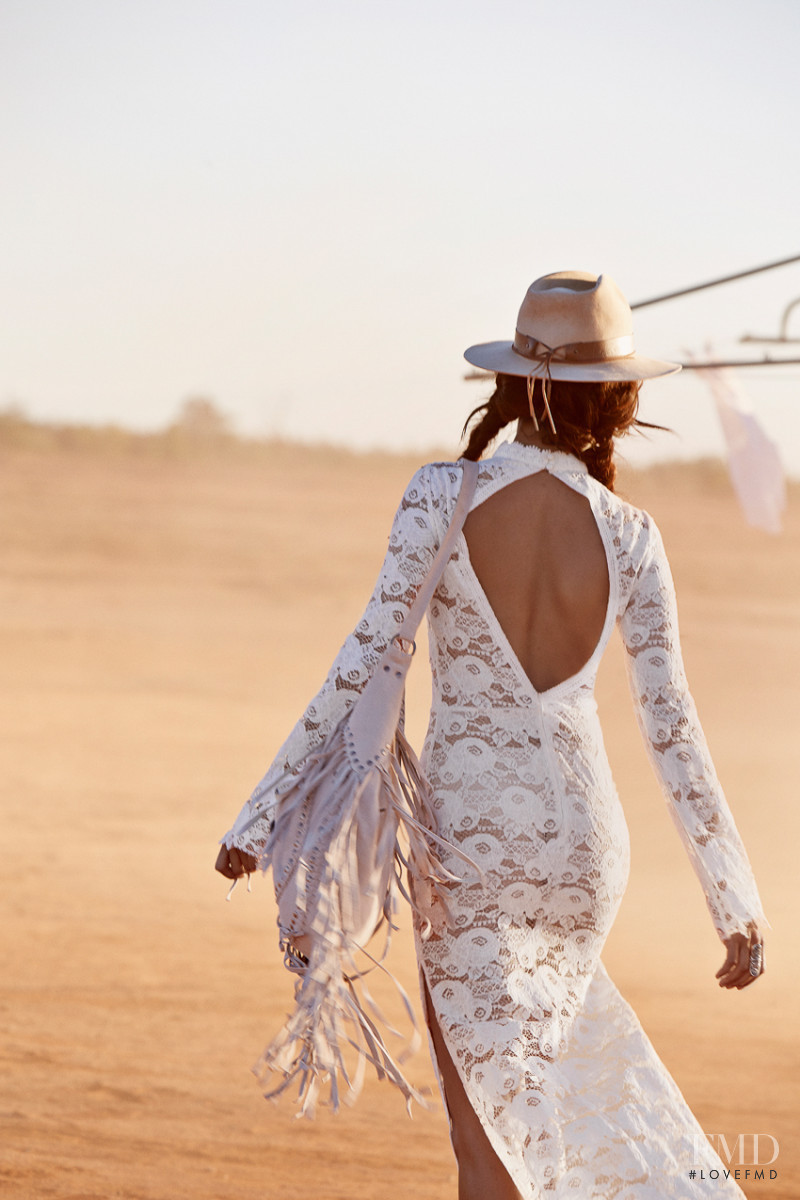 Shanina Shaik featured in  the Spell and the gypsy collective advertisement for Summer 2016