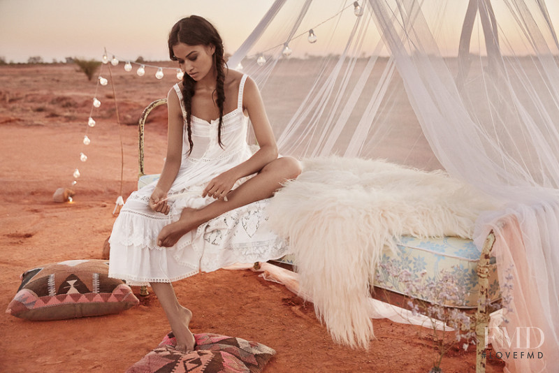 Shanina Shaik featured in  the Spell and the gypsy collective advertisement for Summer 2016