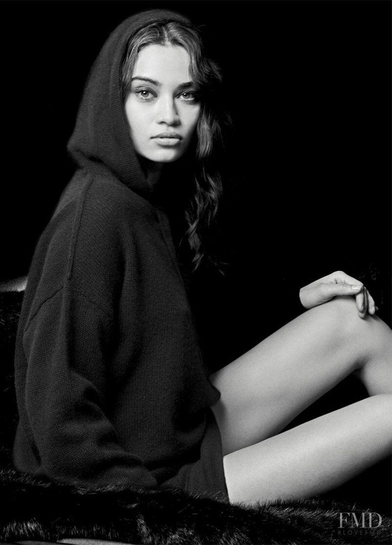 Shanina Shaik featured in  the Naked Cashmere advertisement for Spring/Summer 2018