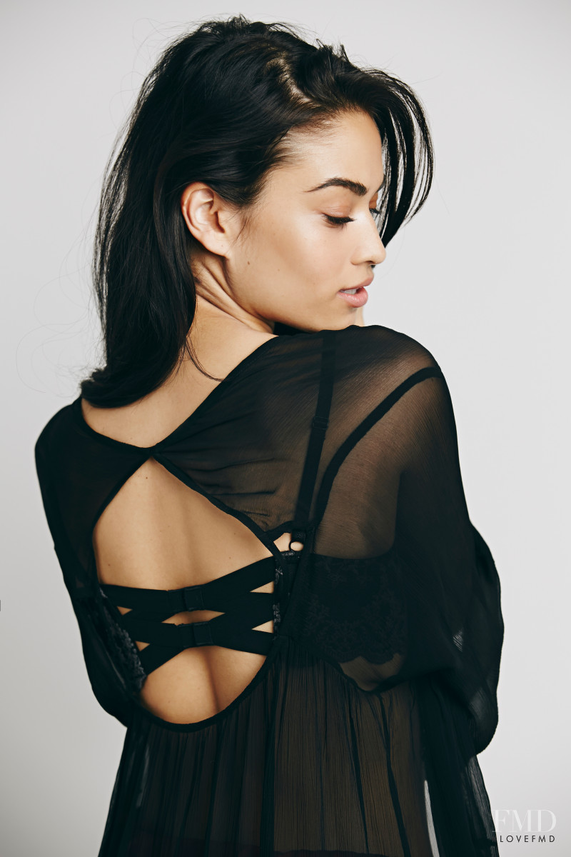 Shanina Shaik featured in  the Free People catalogue for Spring/Summer 2015