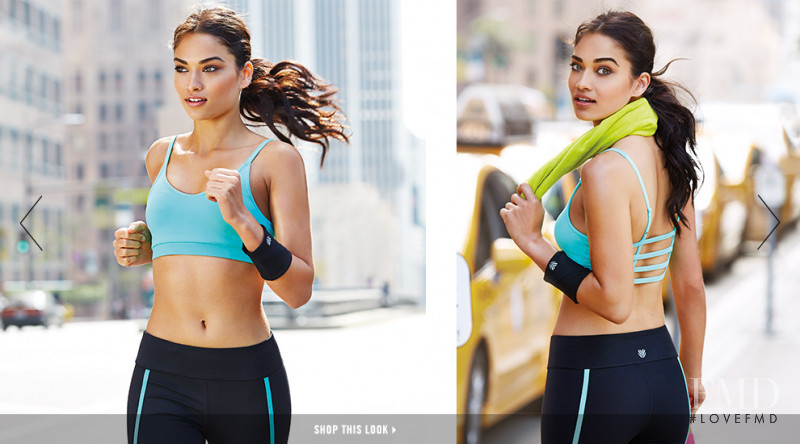 Shanina Shaik featured in  the Forever 21 Activwear advertisement for Spring/Summer 2015