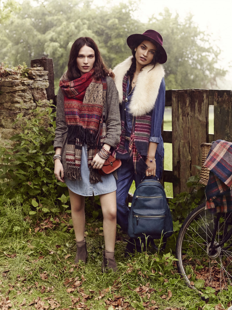 Shanina Shaik featured in  the Accessorize advertisement for Autumn/Winter 2014