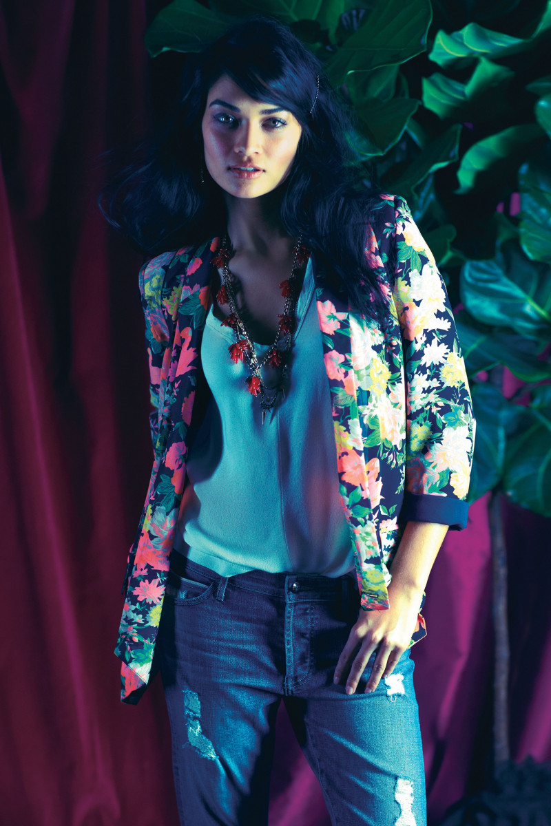 Shanina Shaik featured in  the Anthropologie lookbook for Spring/Summer 2014