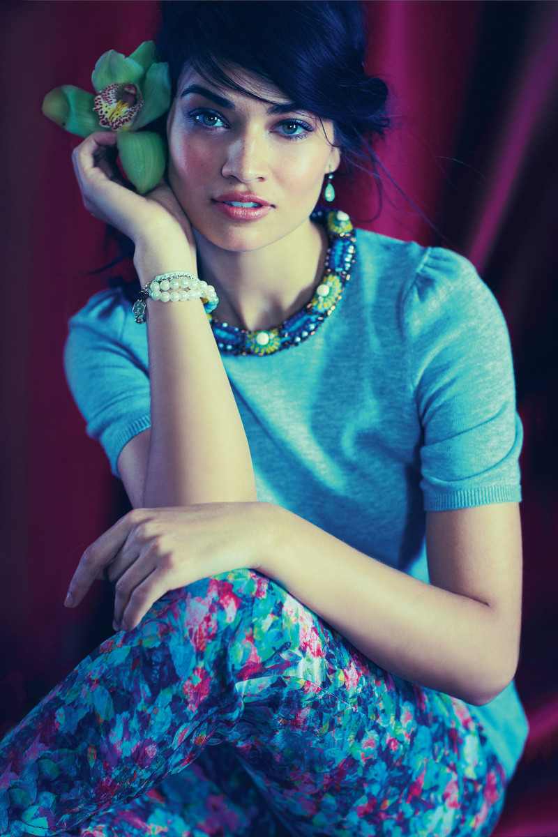 Shanina Shaik featured in  the Anthropologie lookbook for Spring/Summer 2014