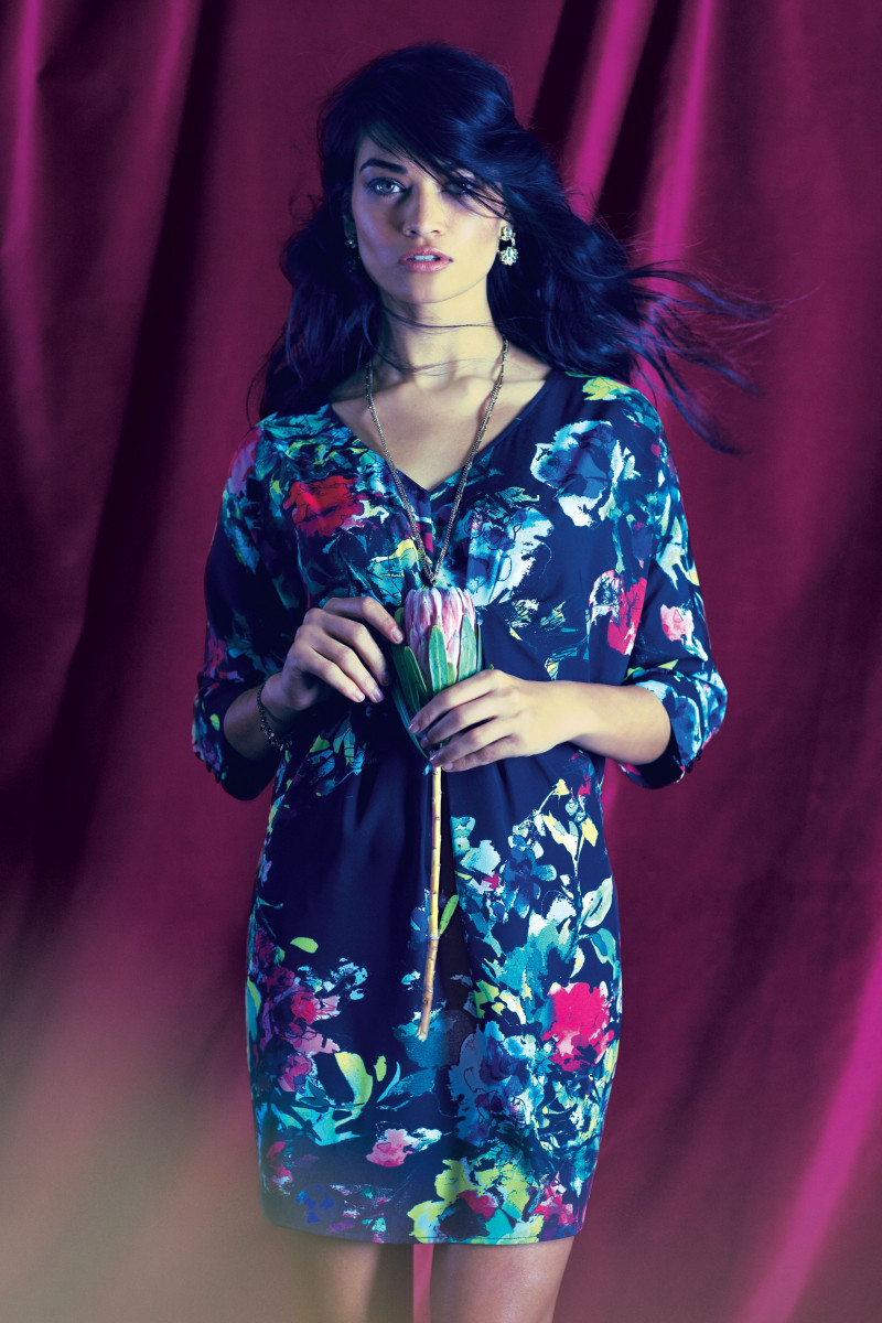 Shanina Shaik featured in  the Anthropologie lookbook for Spring/Summer 2014