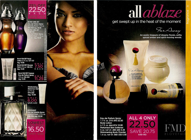 Shanina Shaik featured in  the AVON catalogue for Spring/Summer 2010