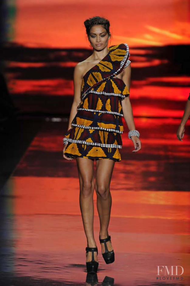 Shanina Shaik featured in  the L.A.M.B. fashion show for Spring/Summer 2011