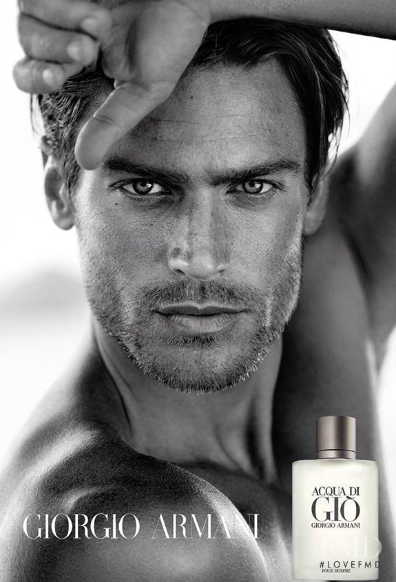 Jason Morgan featured in  the Armani Beauty Acqua di Gio fragrance advertisement for Spring/Summer 2015