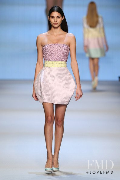 Iliana Papageorgiou featured in  the Mila Schön fashion show for Spring/Summer 2013