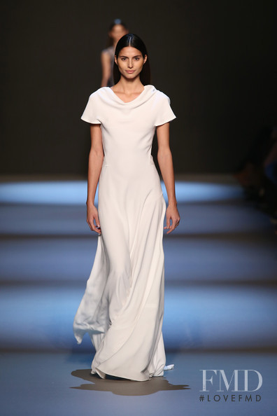 Iliana Papageorgiou featured in  the Angelos Bratis fashion show for Spring/Summer 2013