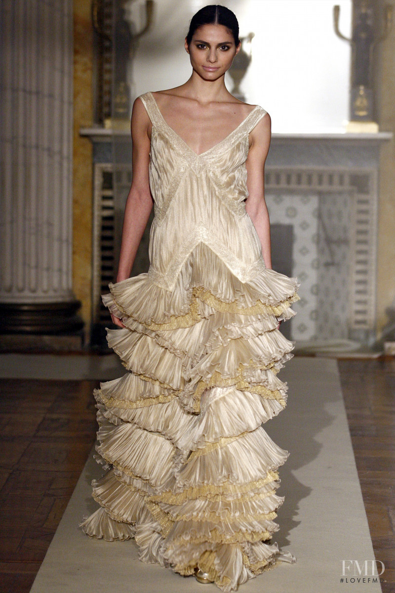 Iliana Papageorgiou featured in  the Luisa Beccaria fashion show for Autumn/Winter 2011