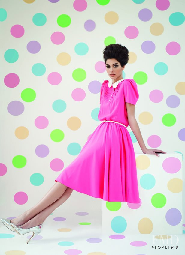 Iliana Papageorgiou featured in  the Access Fashion advertisement for Spring/Summer 2012
