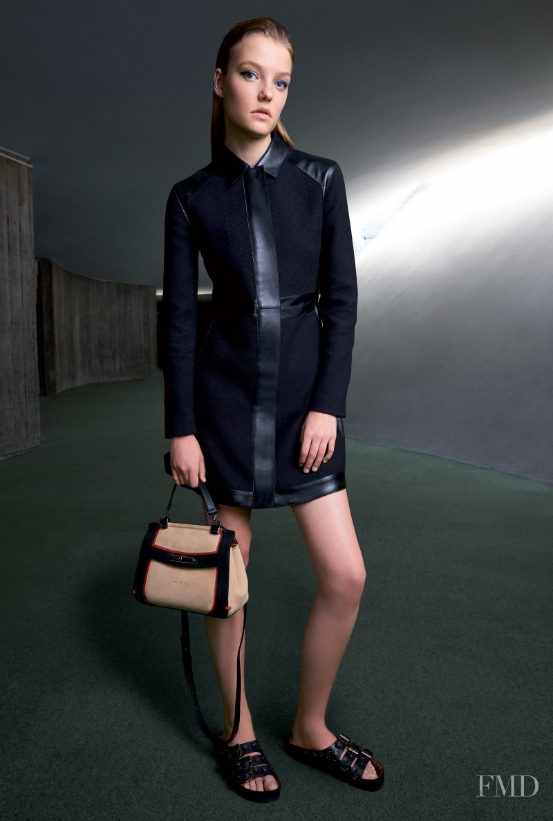 Roos Abels featured in  the Longchamp lookbook for Spring/Summer 2018