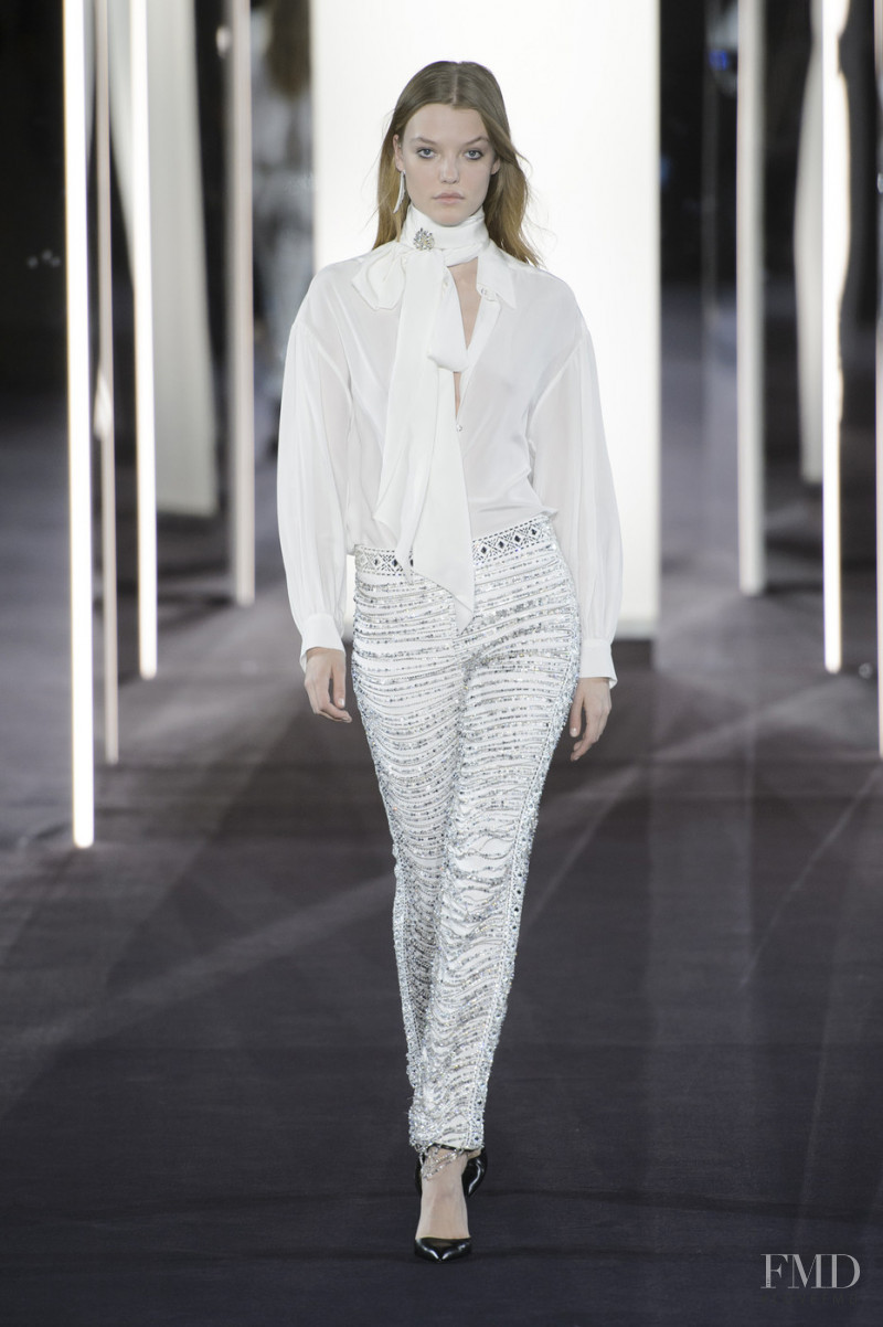 Roos Abels featured in  the Azzaro fashion show for Spring/Summer 2018