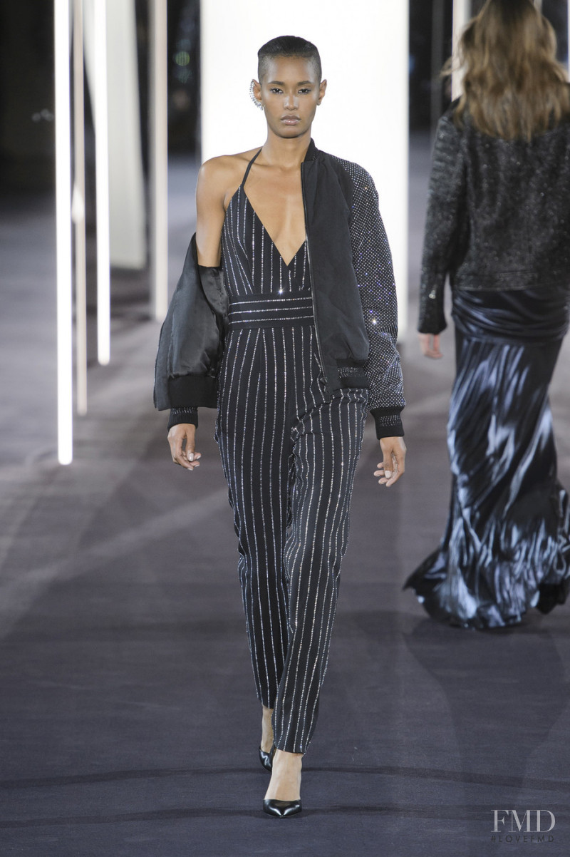 Ysaunny Brito featured in  the Azzaro fashion show for Spring/Summer 2018