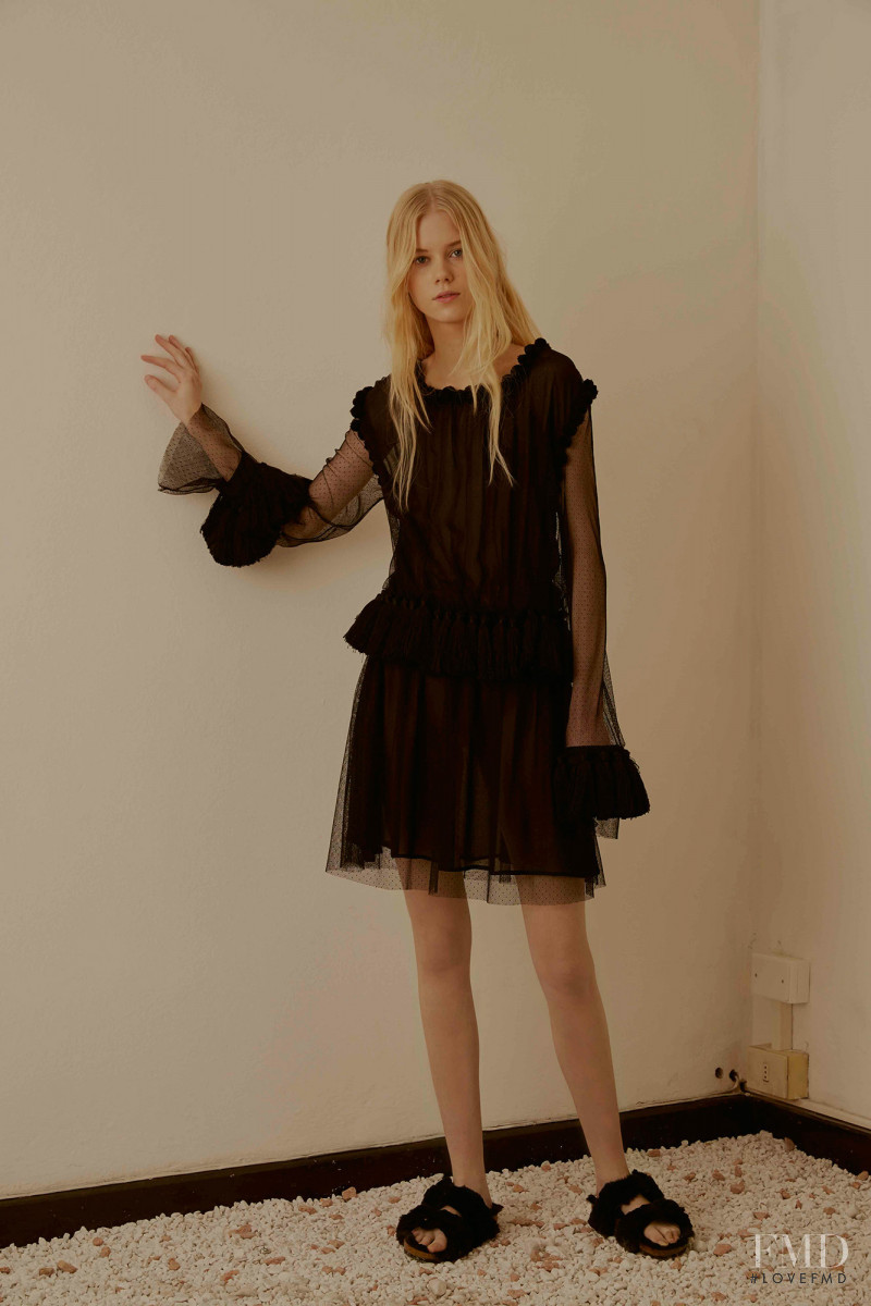 Amalie Schmidt featured in  the Au Jour Le Jour lookbook for Pre-Fall 2016