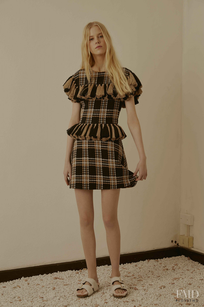 Amalie Schmidt featured in  the Au Jour Le Jour lookbook for Pre-Fall 2016