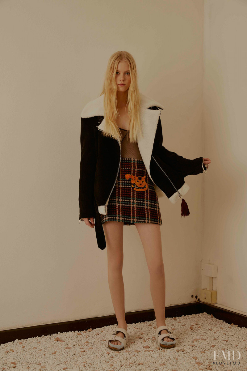 Amalie Schmidt featured in  the Au Jour Le Jour lookbook for Pre-Fall 2016