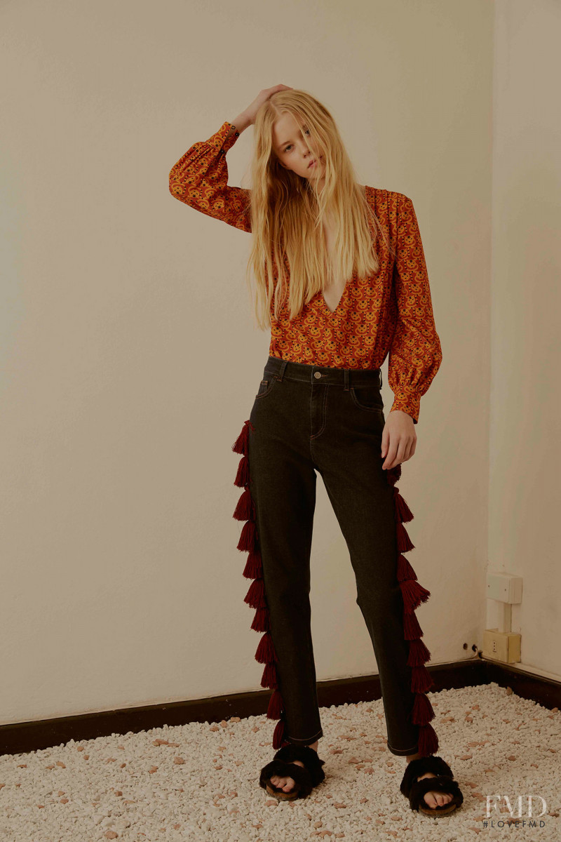 Amalie Schmidt featured in  the Au Jour Le Jour lookbook for Pre-Fall 2016