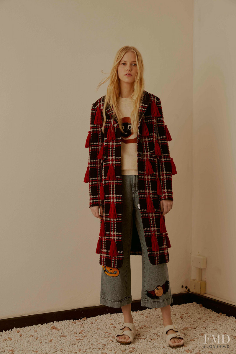 Amalie Schmidt featured in  the Au Jour Le Jour lookbook for Pre-Fall 2016