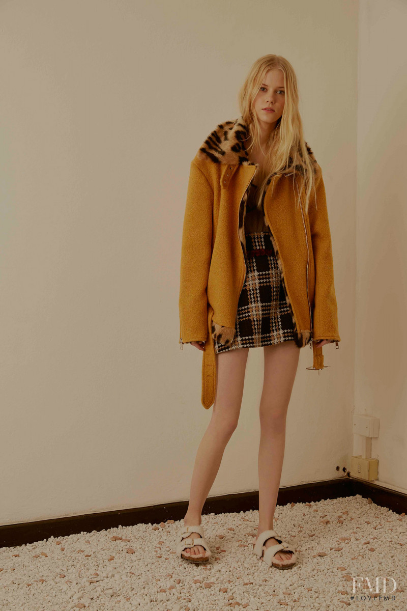 Amalie Schmidt featured in  the Au Jour Le Jour lookbook for Pre-Fall 2016