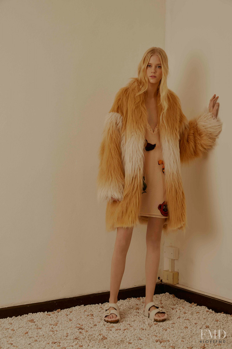 Amalie Schmidt featured in  the Au Jour Le Jour lookbook for Pre-Fall 2016