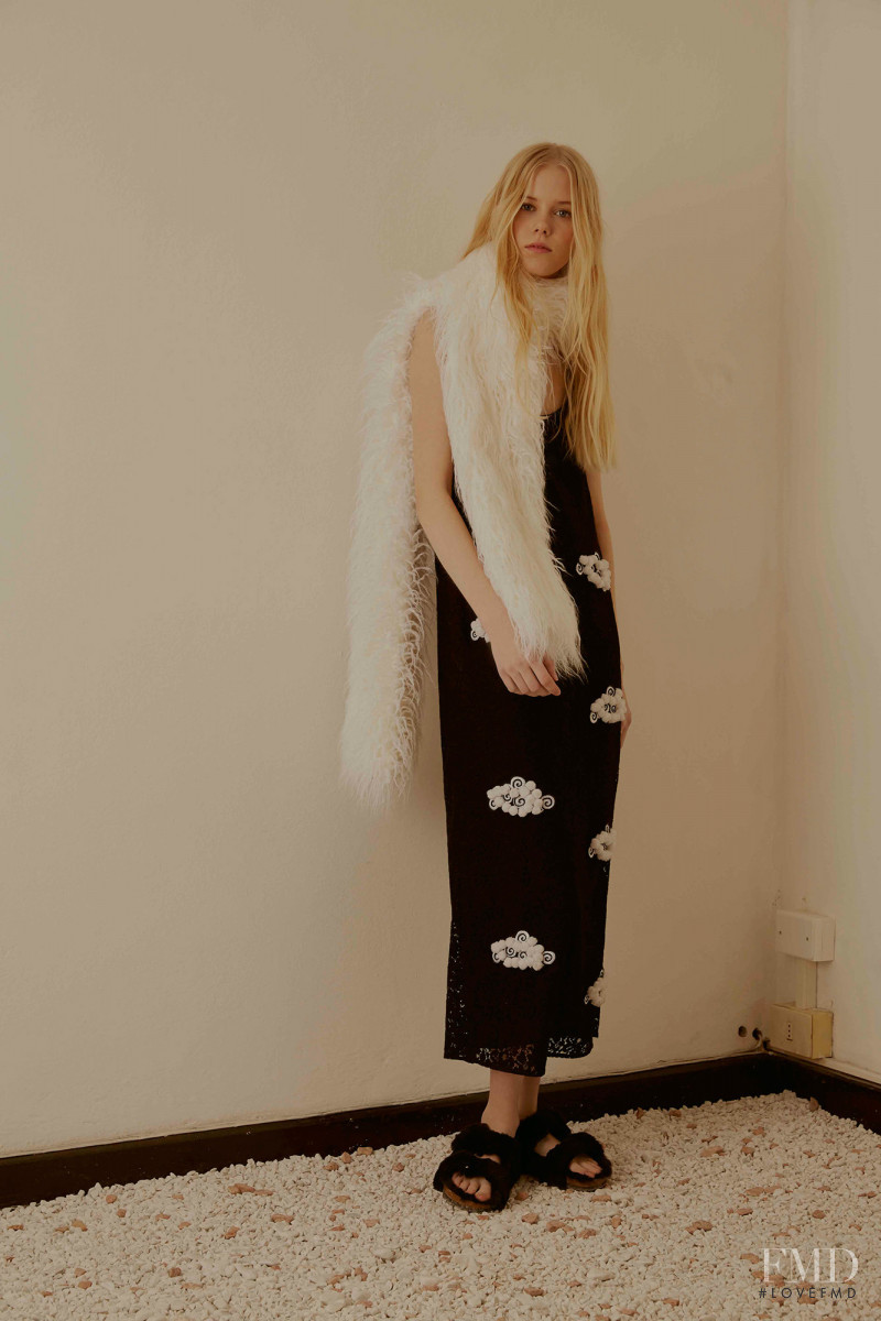 Amalie Schmidt featured in  the Au Jour Le Jour lookbook for Pre-Fall 2016