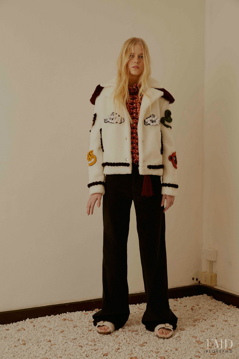 Amalie Schmidt featured in  the Au Jour Le Jour lookbook for Pre-Fall 2016