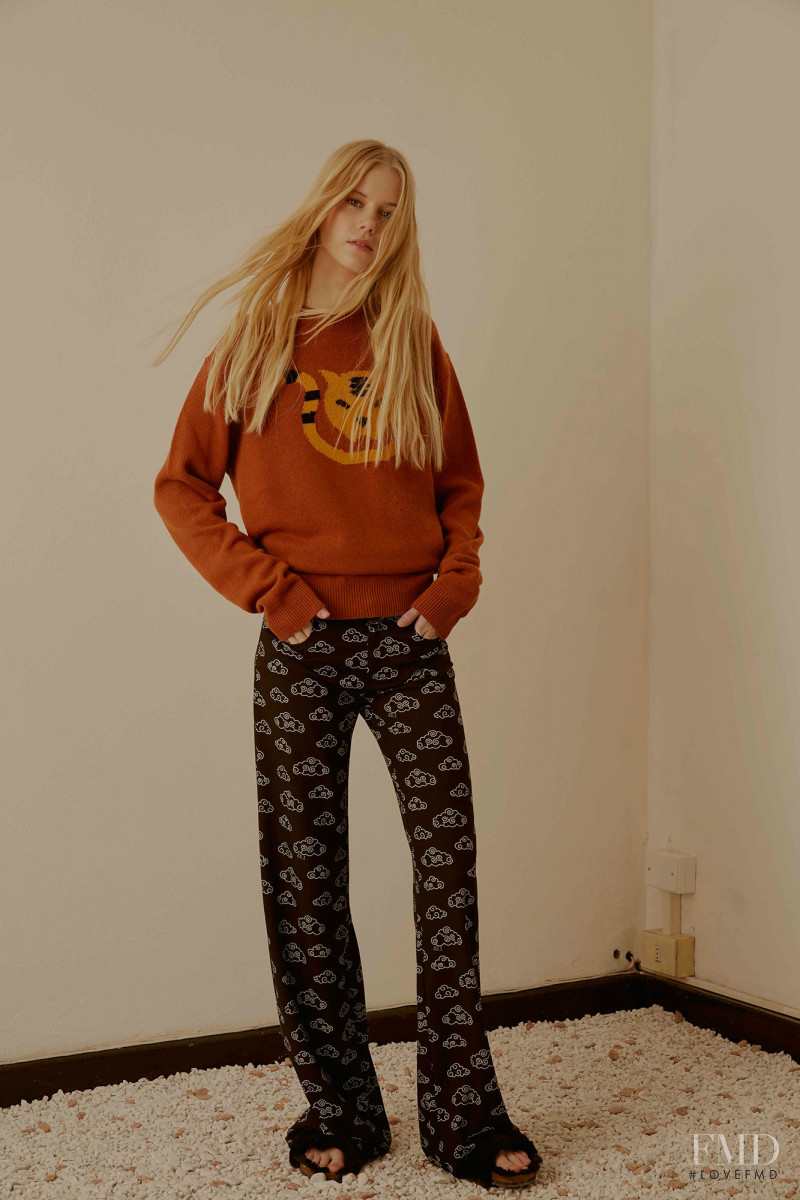 Amalie Schmidt featured in  the Au Jour Le Jour lookbook for Pre-Fall 2016