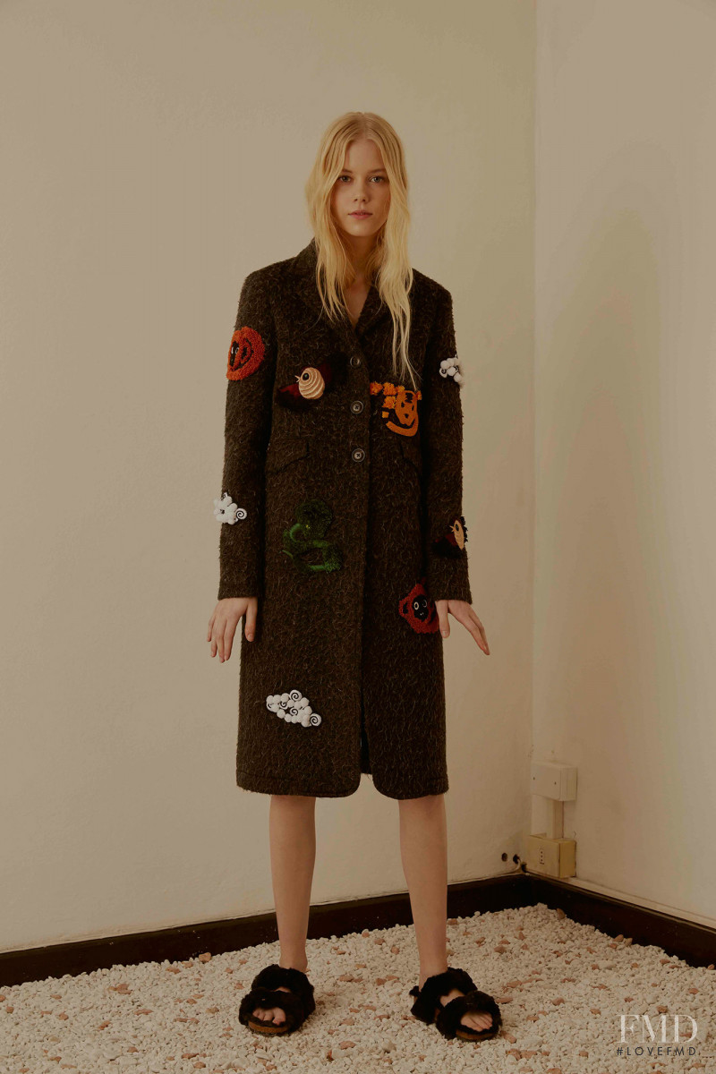 Amalie Schmidt featured in  the Au Jour Le Jour lookbook for Pre-Fall 2016