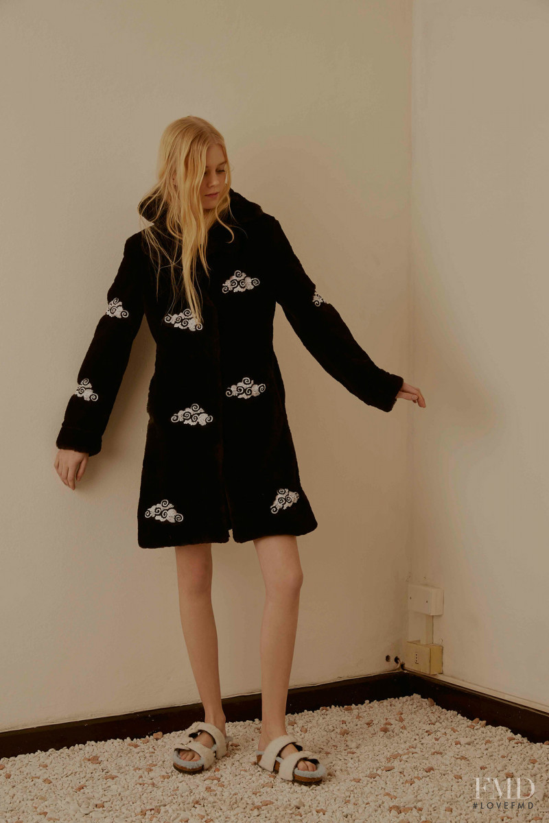 Amalie Schmidt featured in  the Au Jour Le Jour lookbook for Pre-Fall 2016