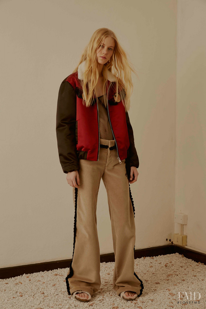 Amalie Schmidt featured in  the Au Jour Le Jour lookbook for Pre-Fall 2016