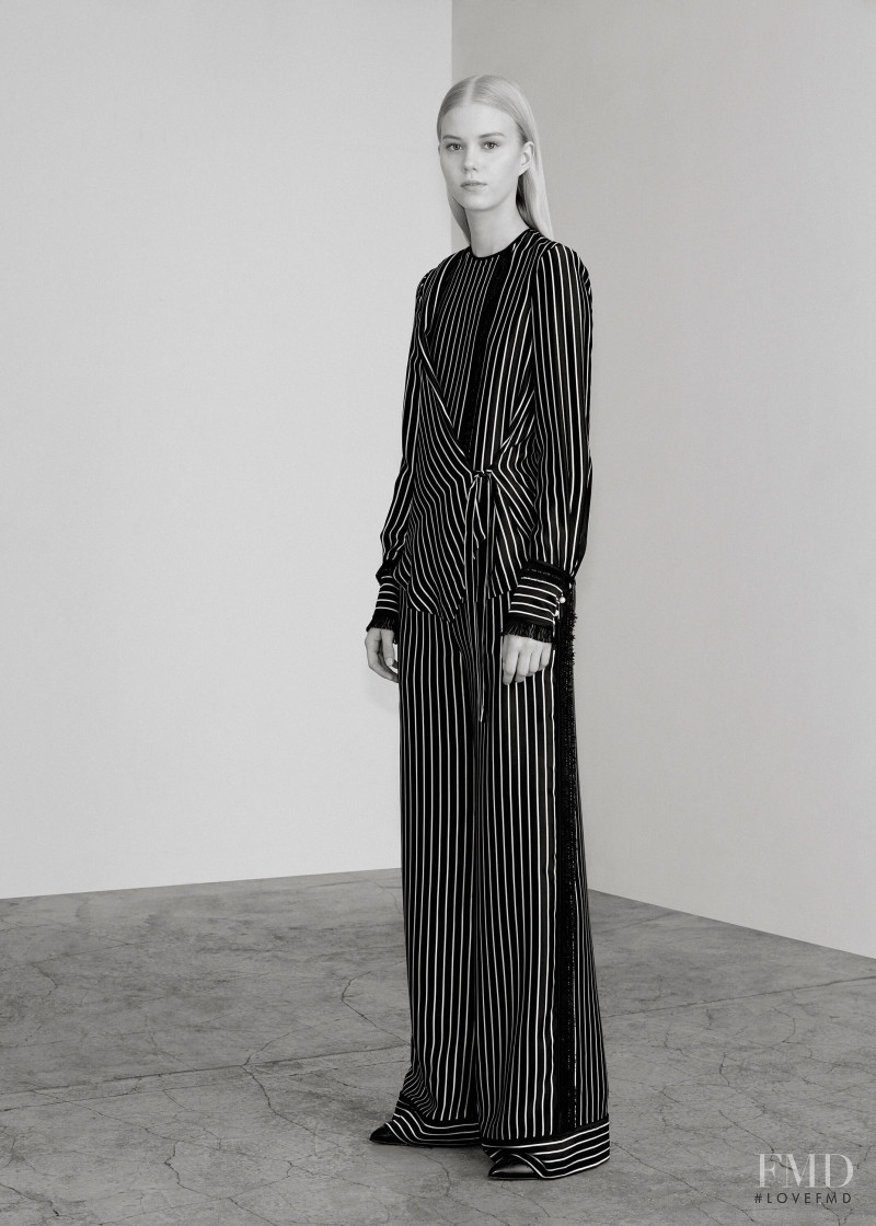 Amalie Schmidt featured in  the Yigal Azrouel lookbook for Autumn/Winter 2017