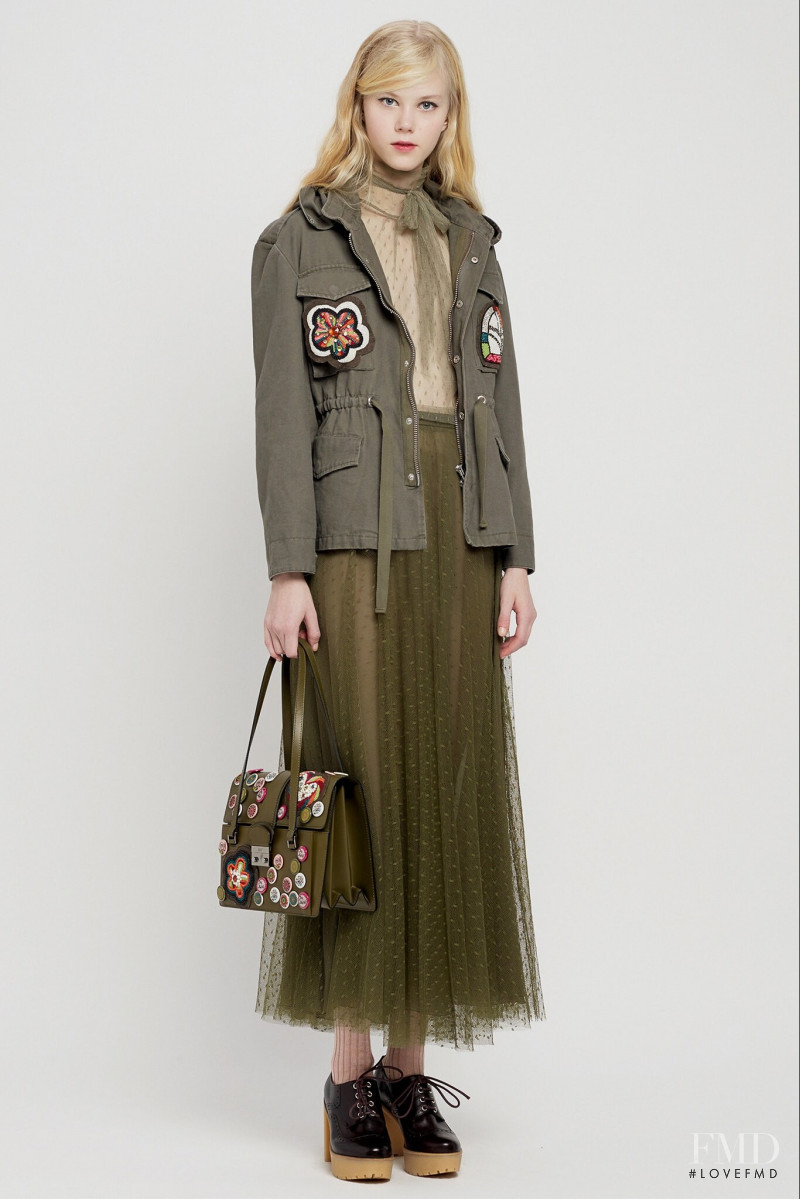 Amalie Schmidt featured in  the RED Valentino lookbook for Pre-Fall 2015