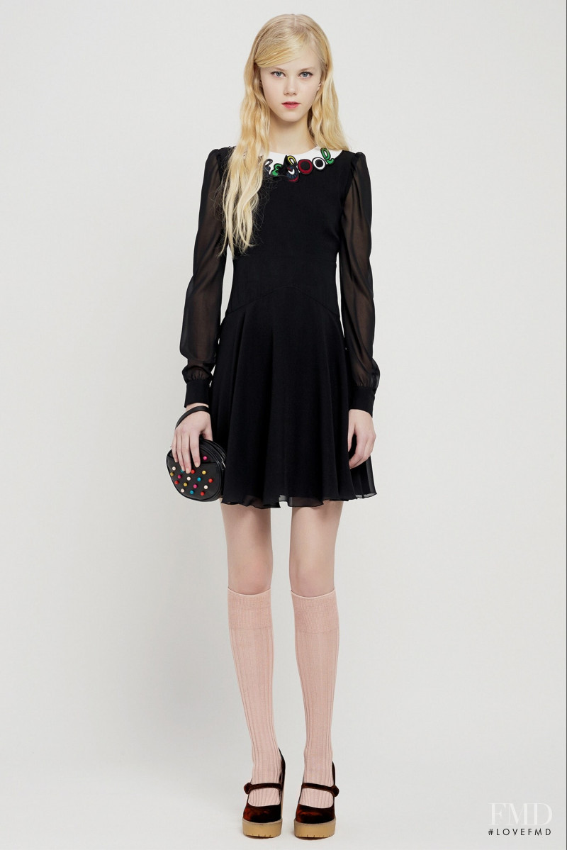 Amalie Schmidt featured in  the RED Valentino lookbook for Pre-Fall 2015