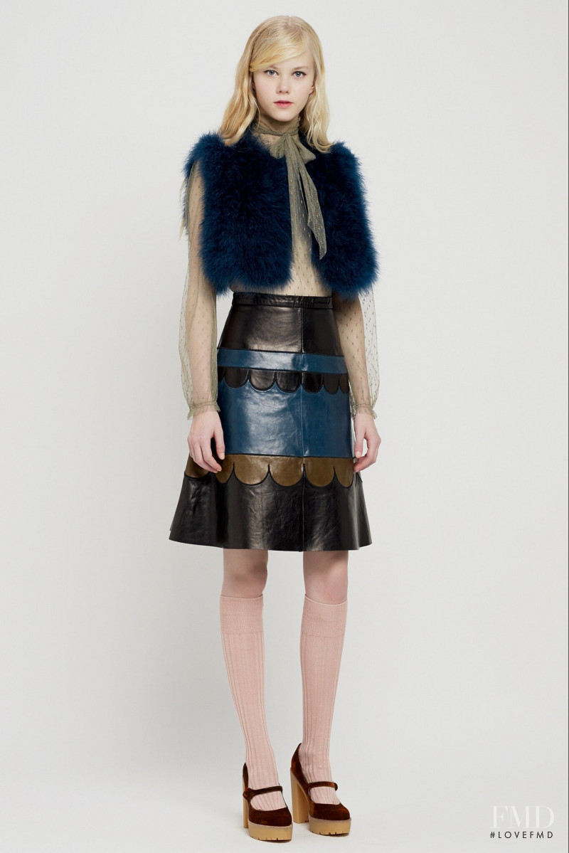 Amalie Schmidt featured in  the RED Valentino lookbook for Pre-Fall 2015