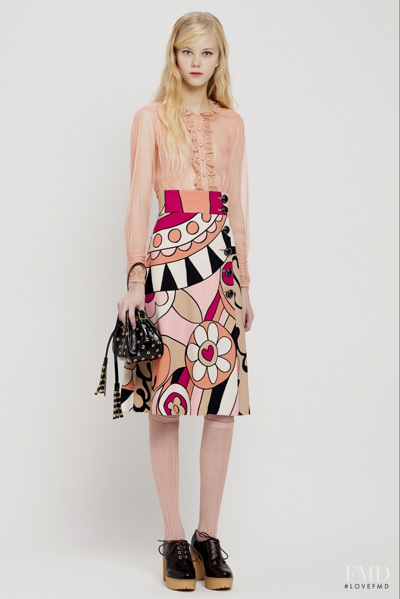 Amalie Schmidt featured in  the RED Valentino lookbook for Pre-Fall 2015