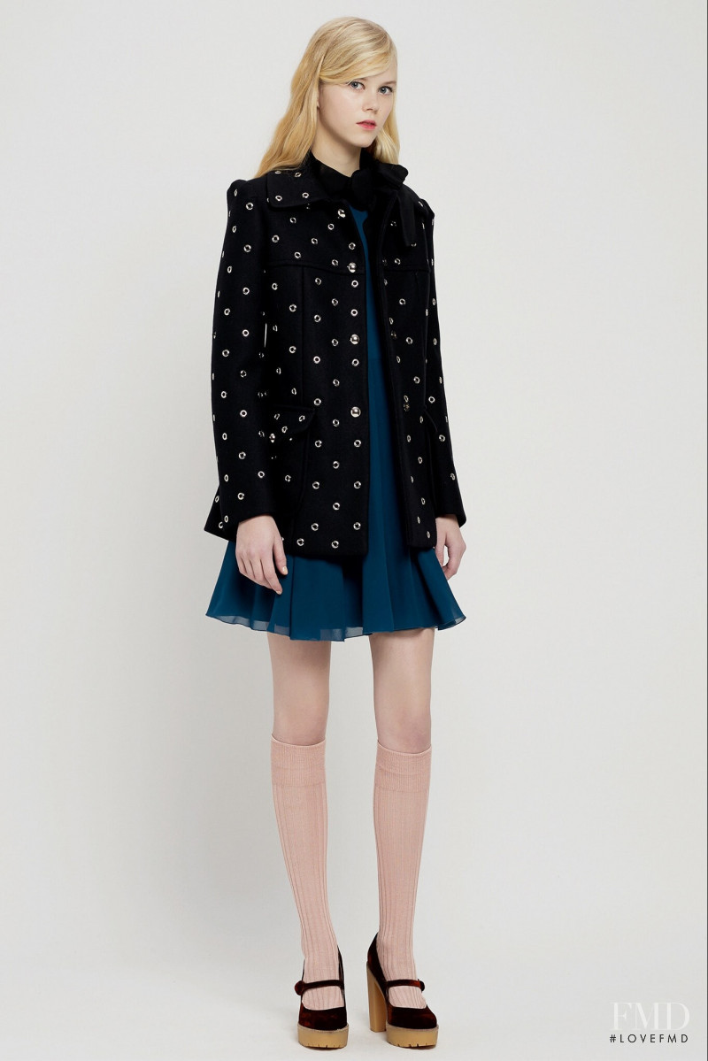 Amalie Schmidt featured in  the RED Valentino lookbook for Pre-Fall 2015