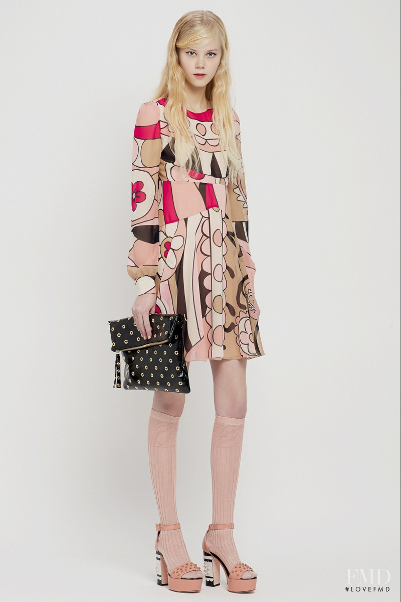 Amalie Schmidt featured in  the RED Valentino lookbook for Pre-Fall 2015