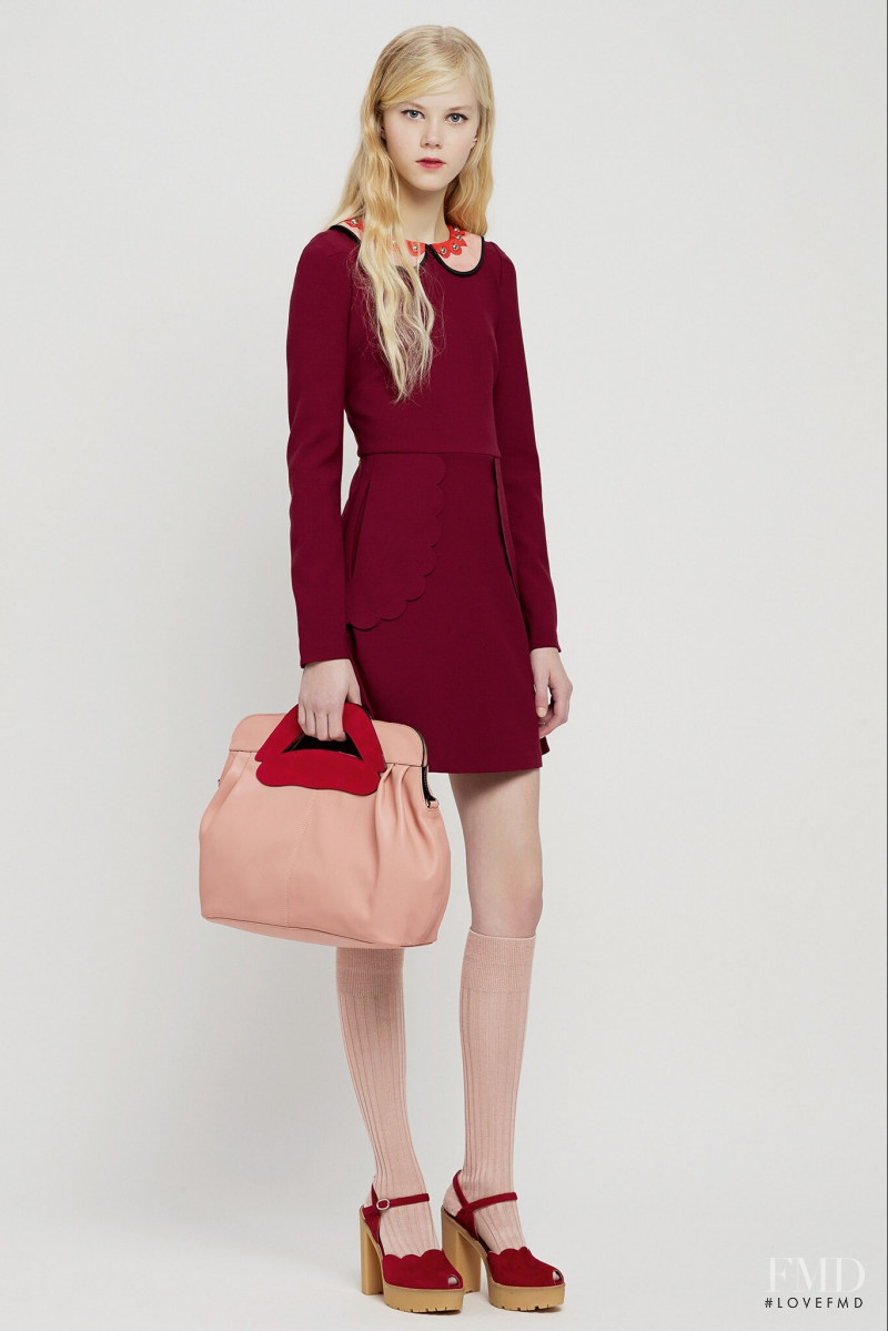 Amalie Schmidt featured in  the RED Valentino lookbook for Pre-Fall 2015