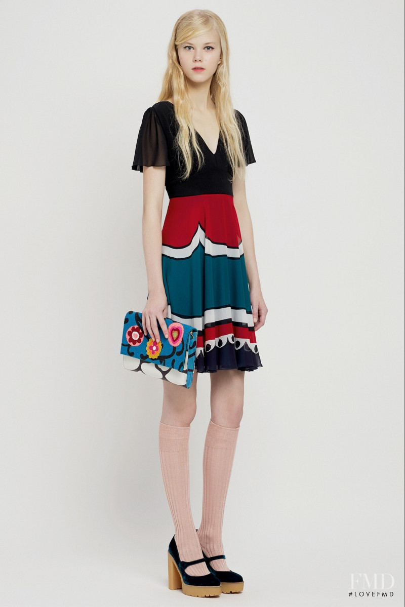 Amalie Schmidt featured in  the RED Valentino lookbook for Pre-Fall 2015