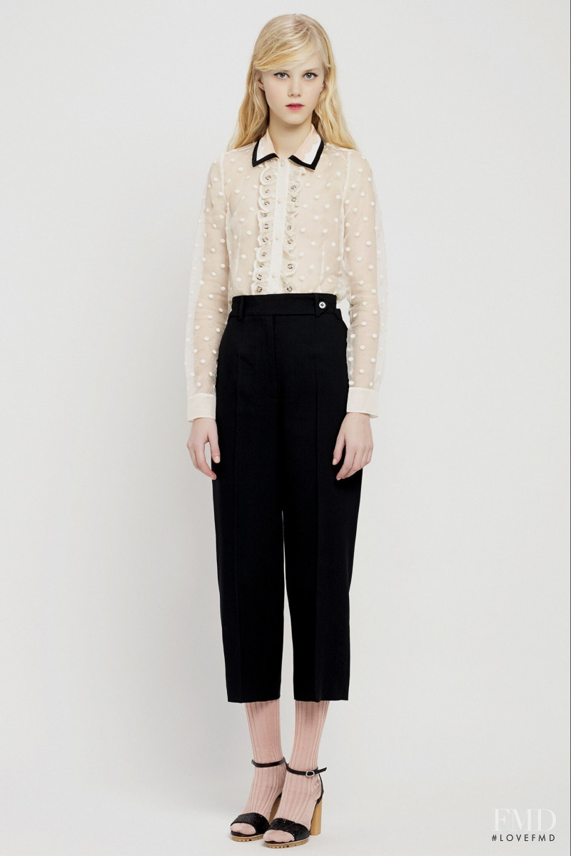 Amalie Schmidt featured in  the RED Valentino lookbook for Pre-Fall 2015