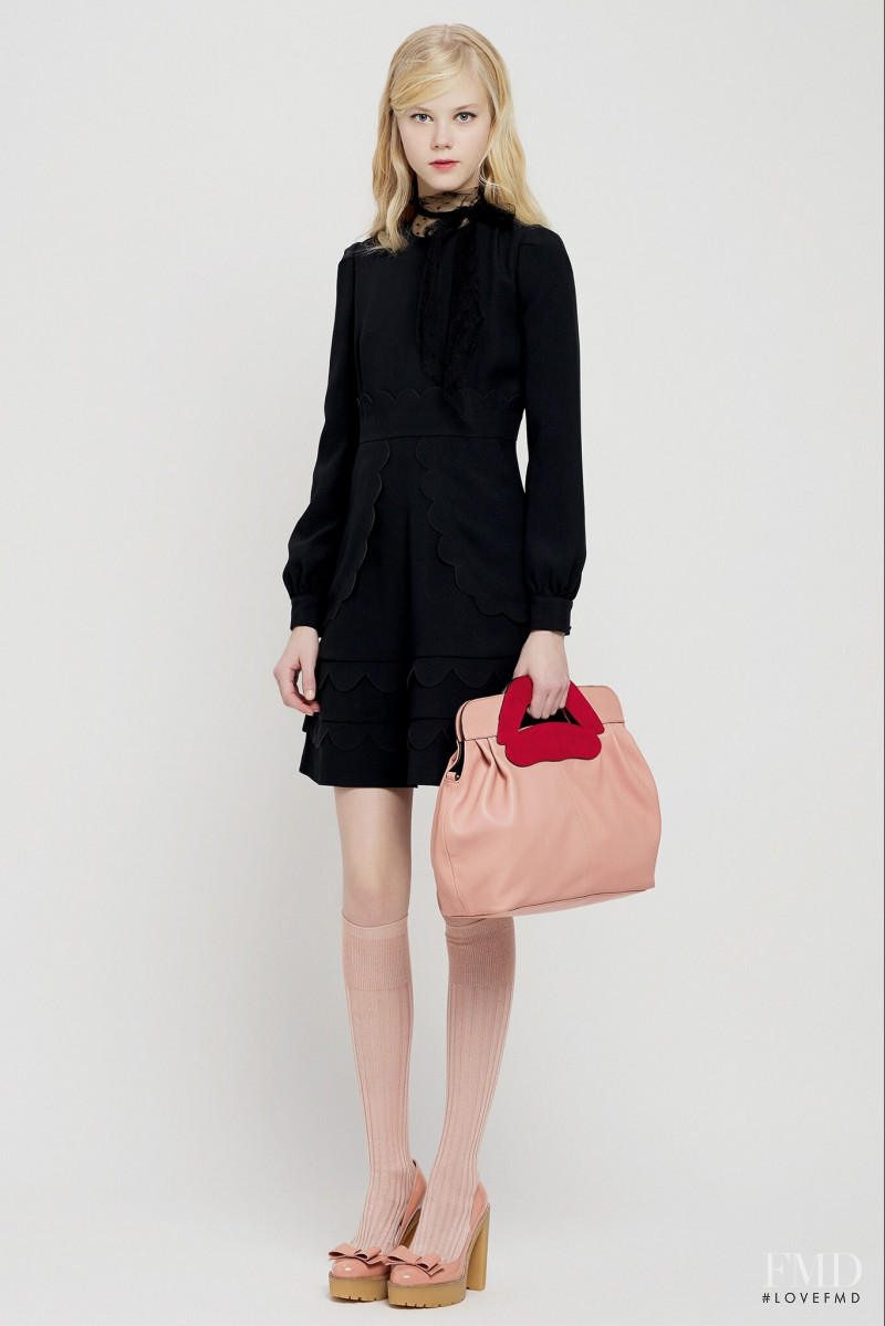 Amalie Schmidt featured in  the RED Valentino lookbook for Pre-Fall 2015