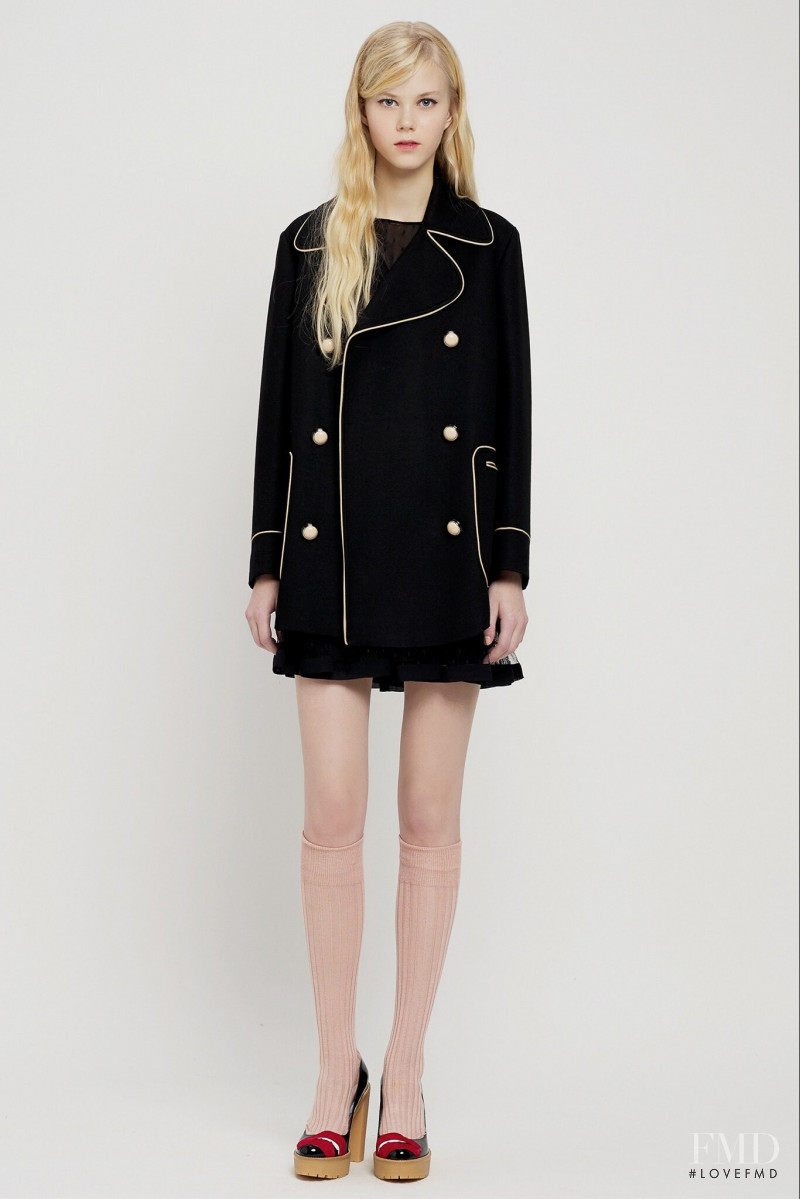 Amalie Schmidt featured in  the RED Valentino lookbook for Pre-Fall 2015