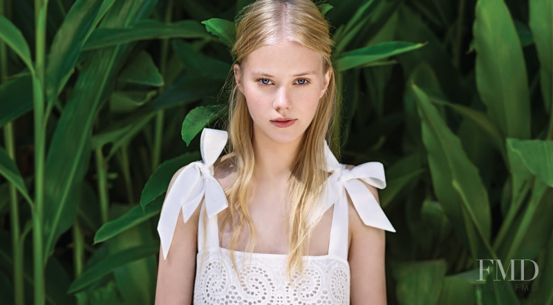 Amalie Schmidt featured in  the Akiabara advertisement for Summer 2018