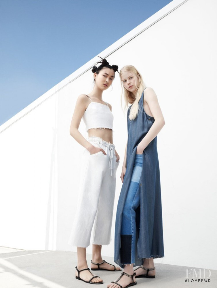 Amalie Schmidt featured in  the Zara I Am Denim advertisement for Spring/Summer 2016