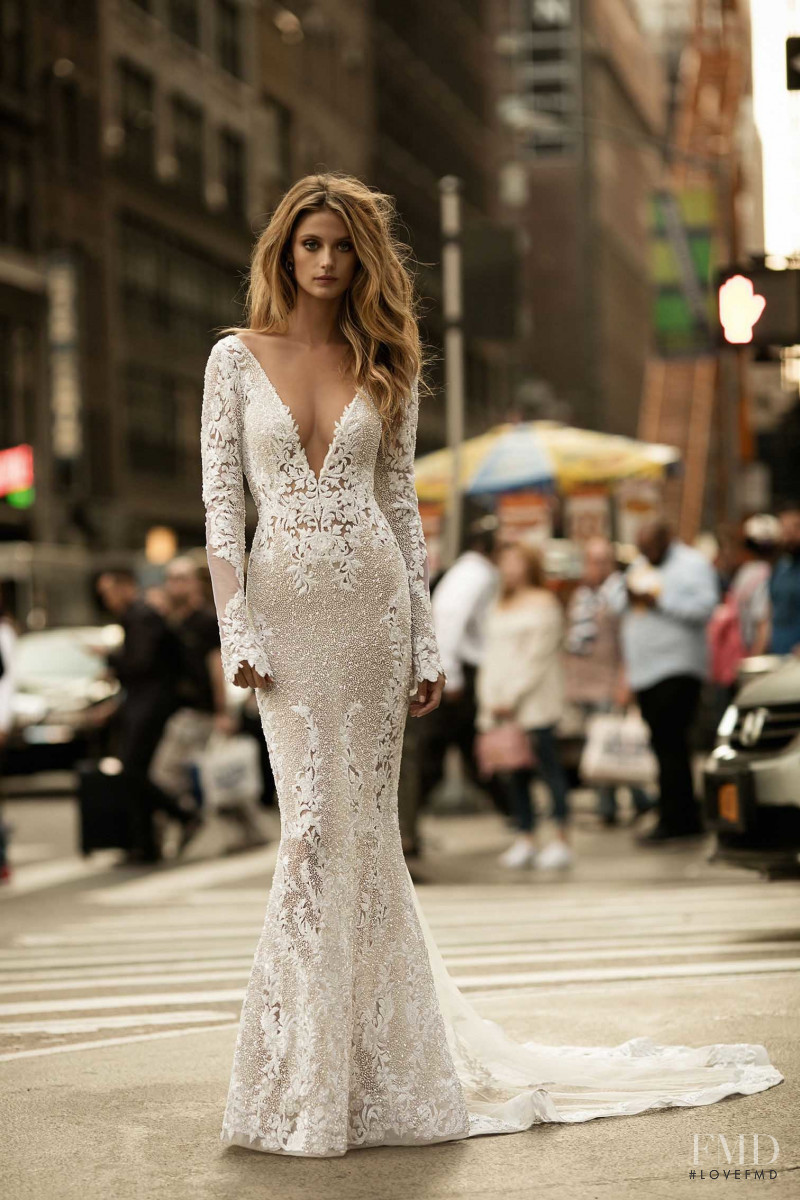 Kate Bock featured in  the Berta Bridal lookbook for Autumn/Winter 2018