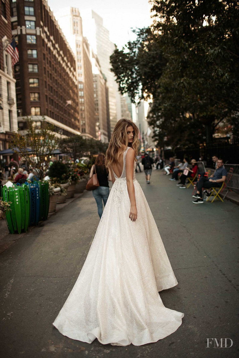 Kate Bock featured in  the Berta Bridal lookbook for Autumn/Winter 2018