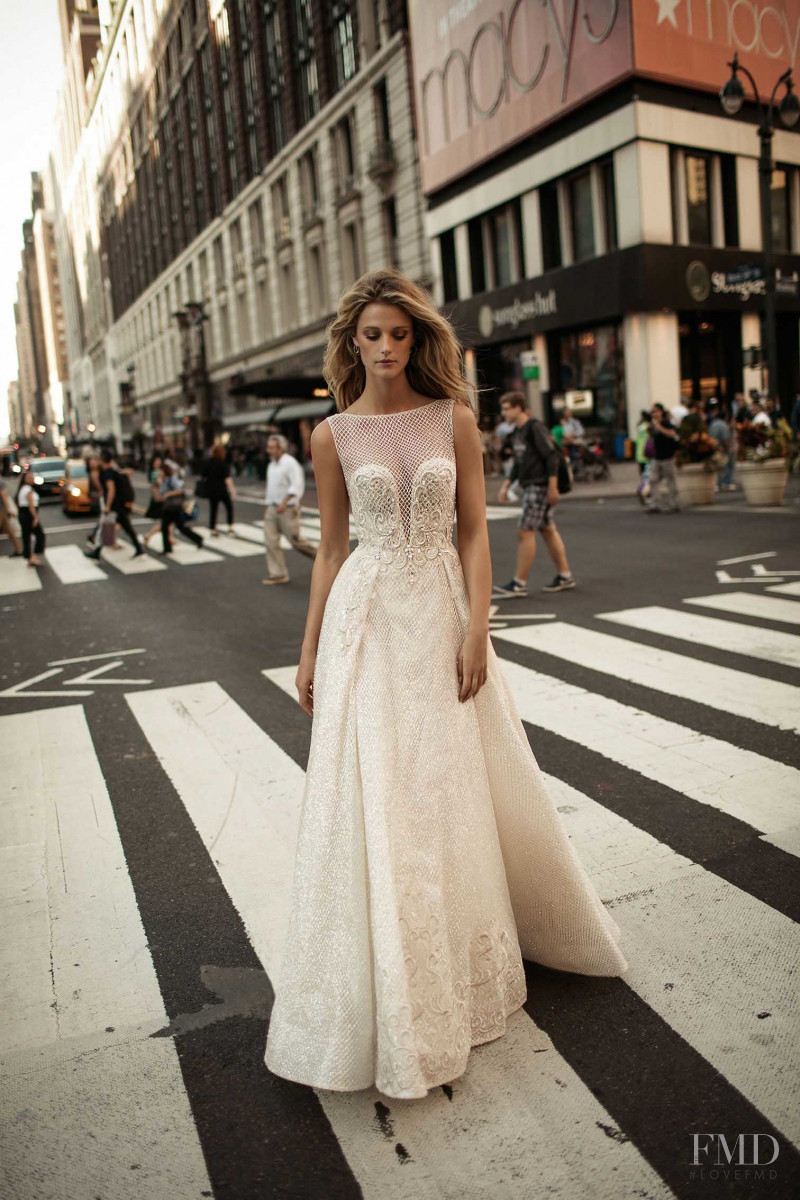 Kate Bock featured in  the Berta Bridal lookbook for Autumn/Winter 2018